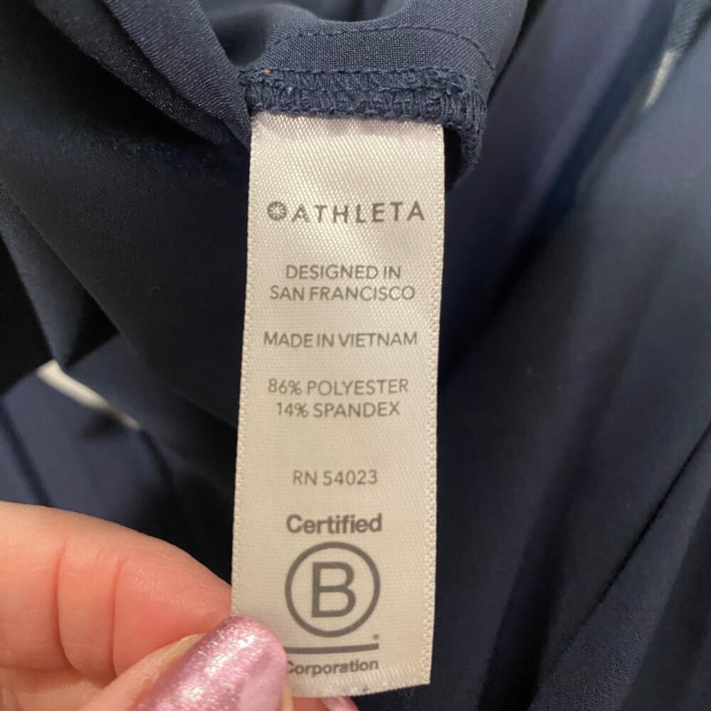 Athleta‎ Go Far Travel Pant Navy Blue Size 8 - Picture 8 of 12